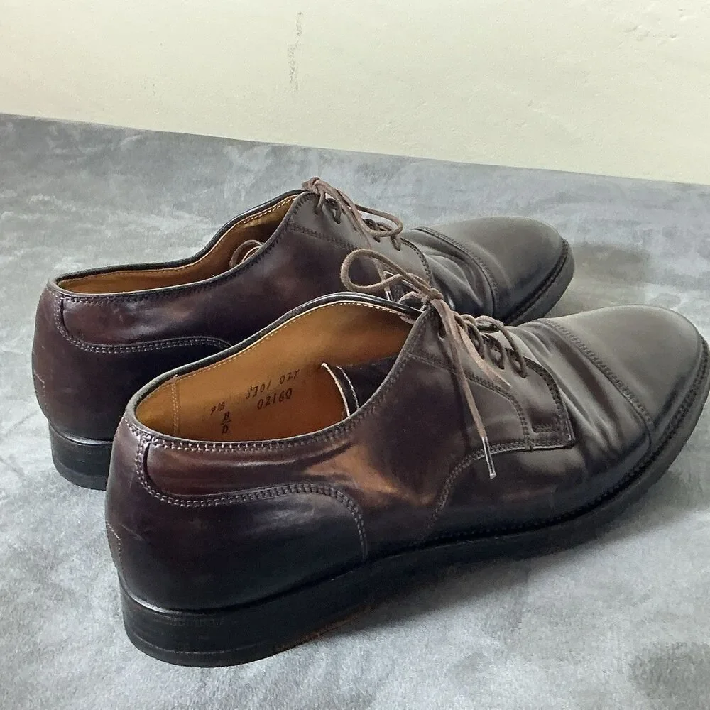 Alden Shell Cordovan 9.5 D Brooks Brothers Color 8 Oxblood Cap Toe Men’s Shoes